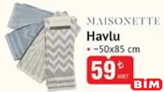 MAİSONETTE HAVLU 50X85 CM fiyat ve kampanya bilgisi